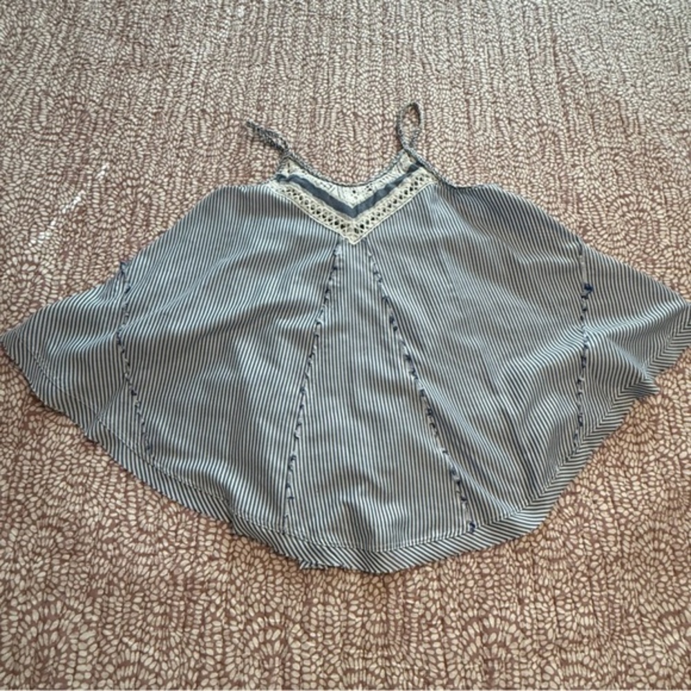 Altar'd State Navy and White‎ Striped Camisole